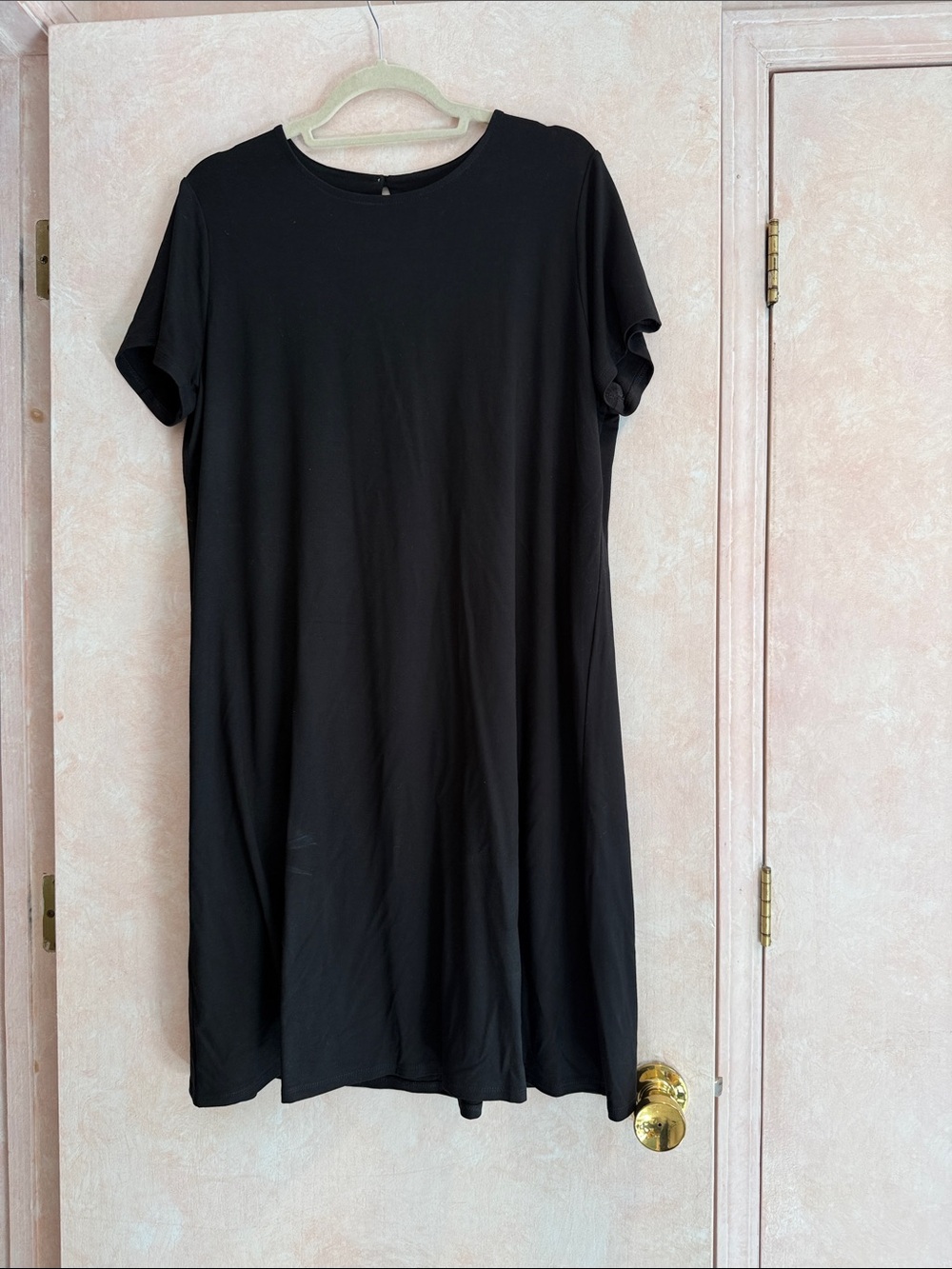 J. Jill Black Midi T-Shirt Dress